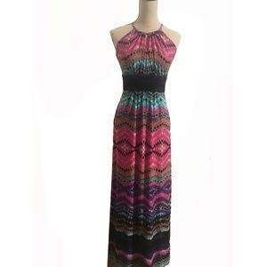 Boston Proper Tie dye print maxi dress